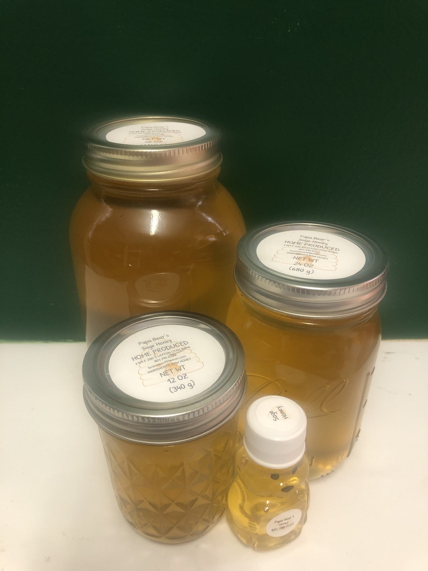 Utah Yellow and White Clover pure, Natural Honey