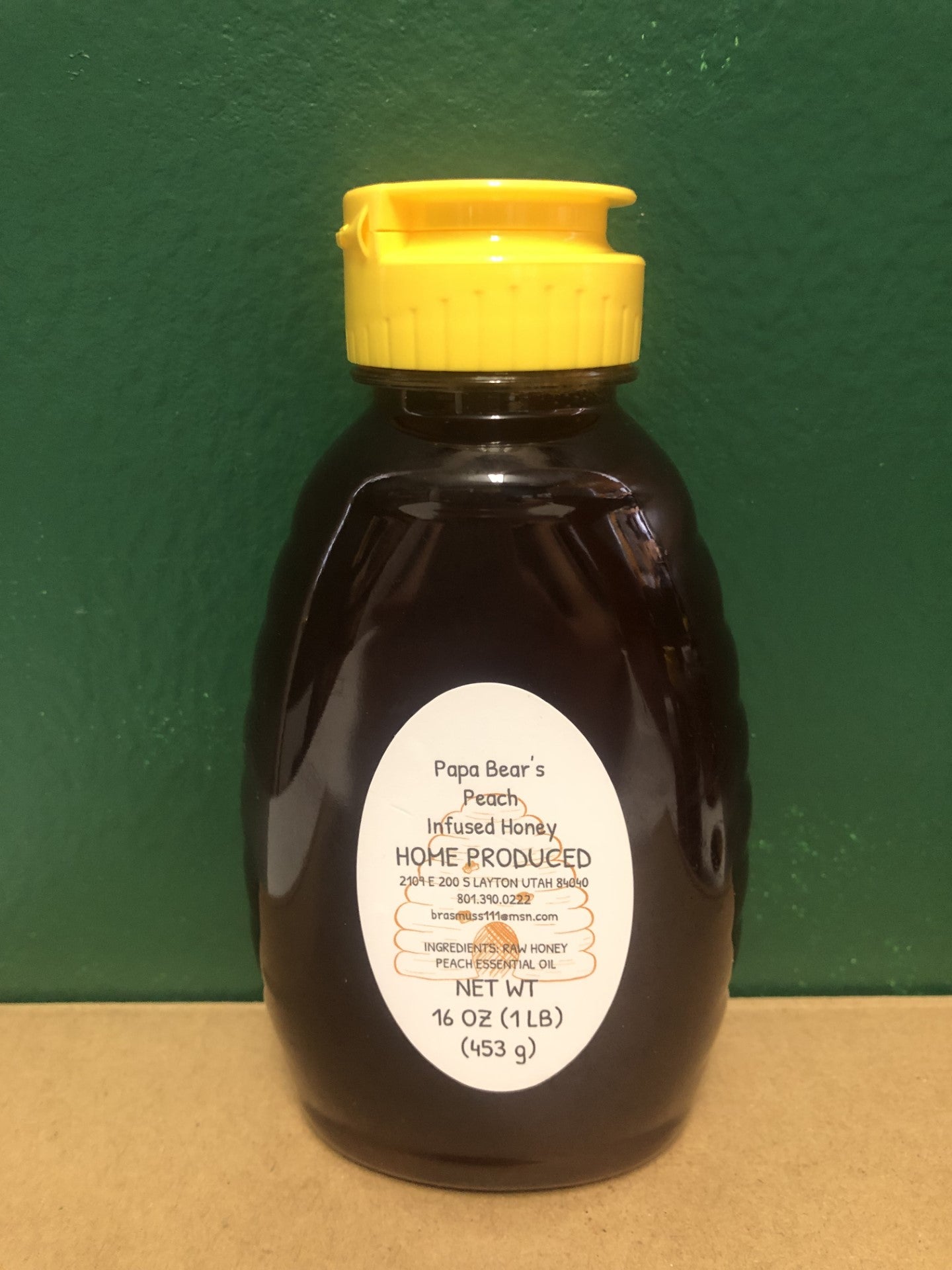 Peach Infused Honey